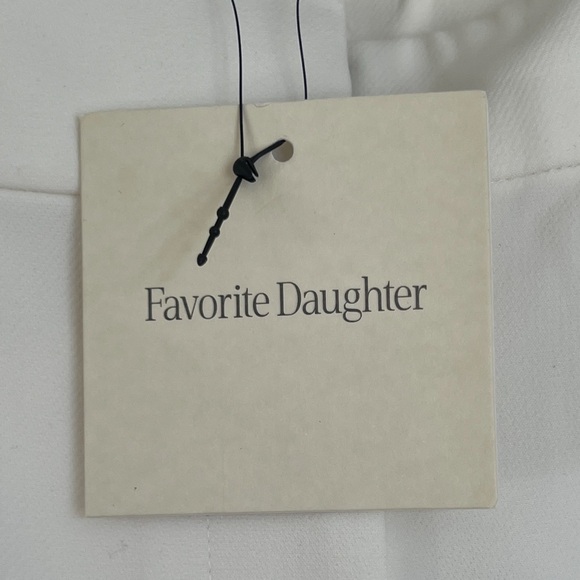 Favorite Daughter Wide Leg The Shortie Favorite Pant in Ivory White Size 10 NWT - Picture 15 of 16